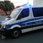 Polizei Blaulicht Demo Jena Damenviertel TNetzbandt thib24.de
