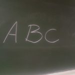 ABC Kreide Tafel Schule Uni Symbol TNetzbandt thib24.de 750
