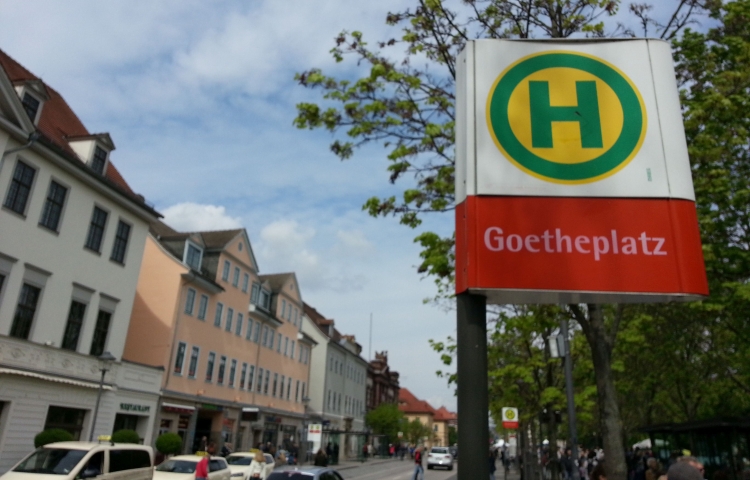 Weimar: Verlegung der zentralen Haltestelle “Goetheplatz”