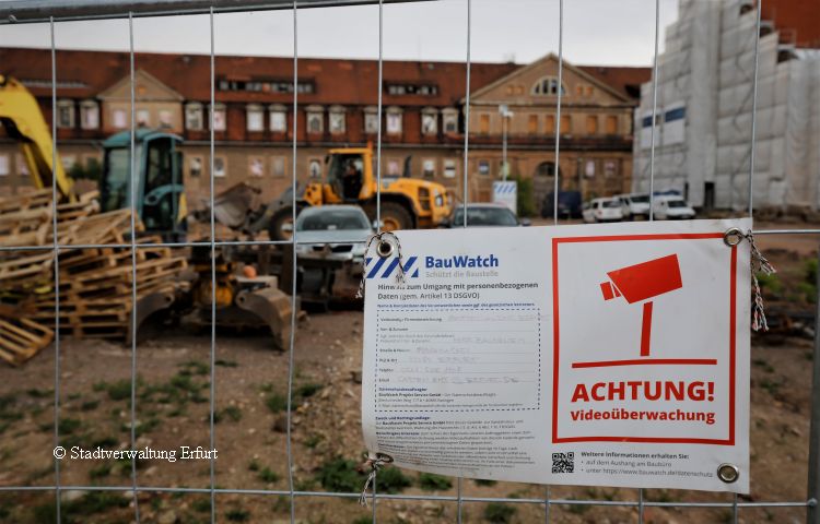 Erfurt: Baustelle auf dem Petersberg ist alarmgeschützt