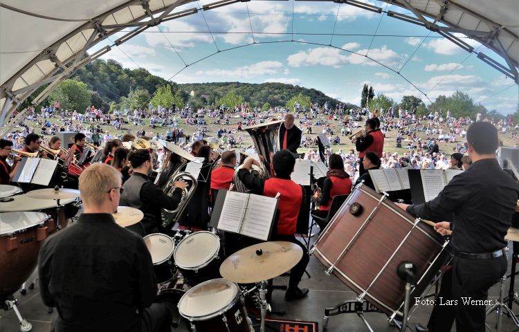 Gera: Brassband „BleckKlang“ spielt im Hofwiesenpark
