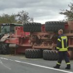 umgekippter Anhänger