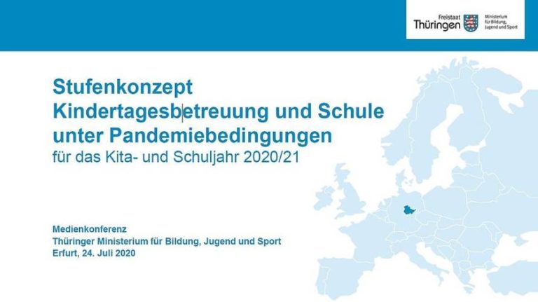 Thüringen: das ist das Konzept für Kitas und Schulen 2020/21