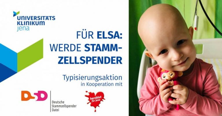 Uniklinikum Jena: Stammzellspende für Elsa gesucht