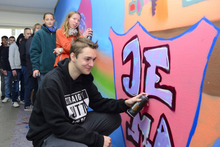 Jena: Graffiti-Kunst fürs Handwerk