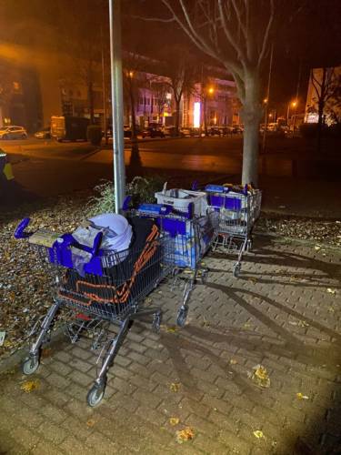 Erfurt: Einkaufswagen mit 1.000 Euro Waren gefunden
