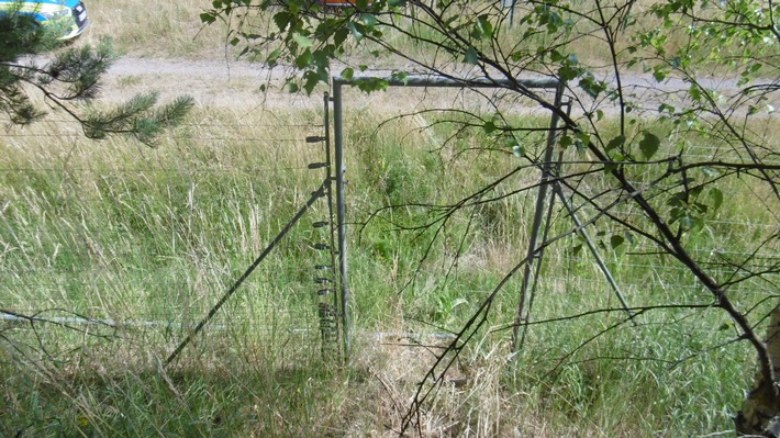 A71: Tor von Wildschutzzaun gestohlen
