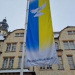 FSU Universität Jena Friedrich Schiller 3 Fahnen Ukraine TNetzbandt www.thib24.de 750