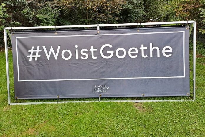 Wo ist Goethe Goethe geburtstag Weimar Ilmpark TNetzbandt www.thib24.de 750