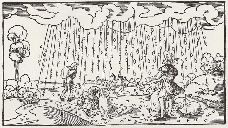 Ein Wunderzeichen im Jahr 1550: Als es in Thüringen Korn und Weizen vom Himmel regnete